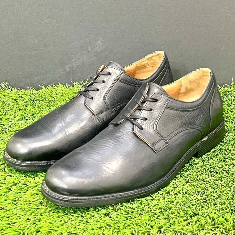 Johnston & Murphy Pattinson XC4 Waterproof Black Plain Toe Oxfords. Size 10.5M